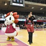 上國料萌衣（アンジュルム）、バスケBリーグにゲスト出演