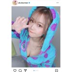 元レースクイーン・阿久津真央、美谷間に釘付けなパジャマショットに歓喜の声