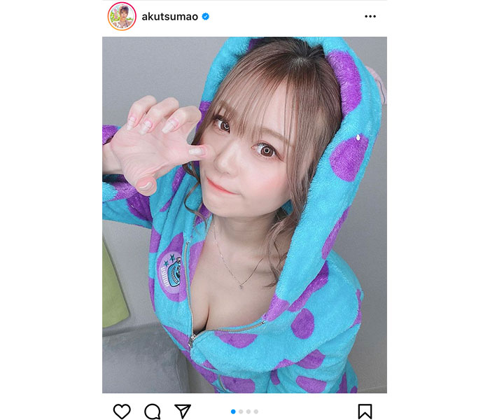 元レースクイーン・阿久津真央、美谷間に釘付けなパジャマショットに歓喜の声