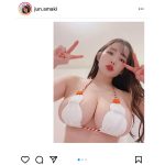 天木じゅん、新年早々の餅乳ショットに歓喜の声ぞくぞく