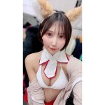 朝比奈りる、ケモノ耳×巫女水着ショット披露!