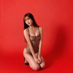 NMB48・原かれん、リアル『ラムちゃん』なトラ柄水着で魅せるツヤ肌美ボディ