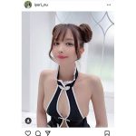 衣世、セクシーチャイナ服からこぼれるふんわり美バスト披露