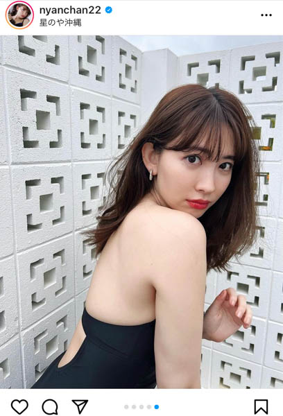 小嶋陽菜、美バストチラ見せなセクシー水着ショットで魅了