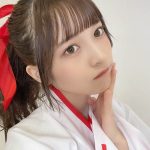 Peel the Apple 黒嵜菜々子、福が訪れるポニーテール巫女ショットに釘付け!