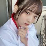 Peel the Apple 黒嵜菜々子、福が訪れるポニーテール巫女ショットに釘付け!