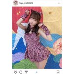 #ババババンビ 岸みゆ「食べちゃうぞ〜」、ミニ丈のトラ柄コスチュームに釘付け