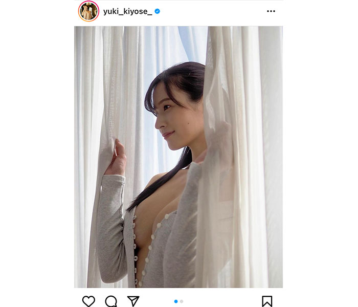 清瀬汐希、美麗な横乳ラインにうっとり! イメージ作品からオフショット公開