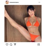 愛萌なの、軟体ボディの開脚ショット公開