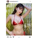 森咲智美、まんまるバストで魅了するビキニショットに歓喜の声