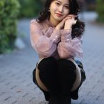 【2021ミスユニバーシティグランプリ】関西大学・吉田三莉さんが美脚際立つクールなファッションで登場! 「一つ大人の階段を登って、大人の女性に近づくことができた。2022年は防災の啓発活動をしたい。」