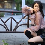 【2021ミスユニバーシティグランプリ】関西大学・吉田三莉さんが美脚際立つクールなファッションで登場！ 「一つ大人の階段を登って、大人の女性に近づくことができた。2022年は防災の啓発活動をしたい。」