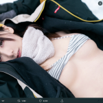 「ぜんぶけんけんのせいだ。」けんけん、スキーウェアの下の綿パン妄想ショットで悩殺