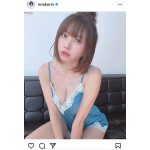 えなこ、胸元が無防備なキャミソール姿に熱視線！「目を癒してくれてありがとう」