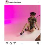 早川渚紗、黄色チャイナドレスで美脚披露！