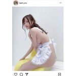 衣世、裸エプロン姿をバレンタインにお届け「鼻血が止まりません」