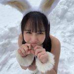 パラディーク・新谷真由、憧れの雪原グラビアで白うさぎに変身！「寒そうだけど最高」