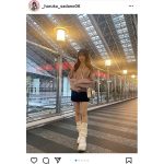 NMB48・貞野遥香、ミニ丈私服コーデで美脚をお届け！