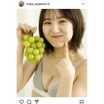 SKE48・菅原茉椰、もぐもぐ幸せ水着カットに歓喜の声！「可愛い・・・としか言えない」