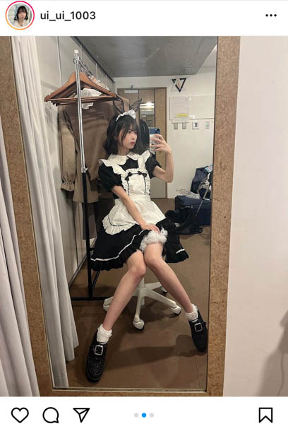 「わんふぁす！」佐野初花、美脚に釘付けなうさ耳メイドコス披露！