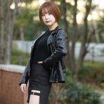 【写真特集】新唯(あらたゆい)、ブラックコーデで美脚アピール!オートサロン会場で一番と噂の美女がSUPERGT500レースクイーンに決定。