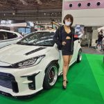 【大阪オートメッセ2022】ミス湘南フォトジェニック・今村知可、胸元あらわなボディコン衣装で登場！