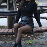 ＜2021ミスユニバーシティ東京代表＞箱崎唯華さんがクールなミニスカ・ブラックコーデで登場！ 「お客さんの前でダンスが踊れることへの感謝が大事」