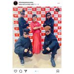 氣志團がバスケ試合に乱入＆早見優とナンシーポーズ！「観たかったなぁ」「アイドルのパワー」とファン歓喜！