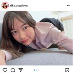 コスプレイヤー・藍沢梨夏、見えそうで見えないスーツ姿でセクシーポーズ