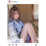 えなこ、はだけ浴衣で生脚大胆見せつけ！「やばい！最高」