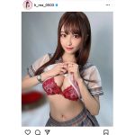 花咲れあ、スケスケ制服から刺激的ランジェリー越しの美バスト見せつけ！