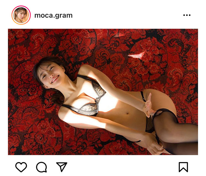 橋本萌花、ランジェリー越しの透明肌にうっとり！