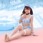 【写真特集 7枚】ヘルメス・ミズキ、猫耳＆白タイツで魅せる水着姿披露！＜SUMMERLAND IDOL CARNIVAL＞