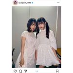 AKB48・小栗有以が千葉恵里との「関コレ」オフショット公開！＜EXIA Presents KANSAI COLLECTION 2022 SPRING＆SUMMER＞