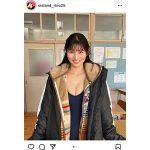 大島璃乃、スクール水着越しの美谷間で釘付け！「学校でそんな格好を！」