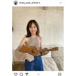 尾碕真花、肩出しニットコーデに「可愛い過ぎる」の声