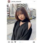 NMB48・貞野遥香、ちょっと大人なオフショルコーデに反響ぞくぞく