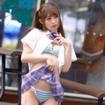 綺星★フィオレナード・猫宮りな、制服脱ぎかけの水着ショットで誘惑＜SUMMERLAND IDOL CARNIVAL＞