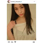 NMB48・梅山恋和、ヒョウ柄水着が透ける濡れシャツショットに歓喜の声