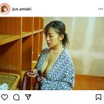 天木じゅん、はだけ浴衣からのぞく『たわわ』バストで魅了