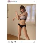 えなこ、スポブラ姿のストレッチに歓喜の声「ボディライン神」