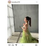 NMB48・本郷柚巴、ビキニが透けるドレス姿に「美しい」の声