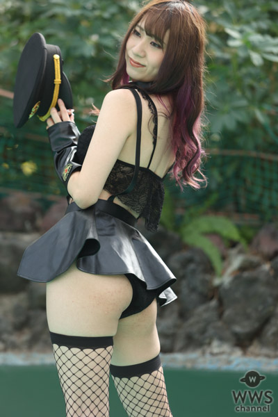 【写真特集 19枚】紫香柚芽、ポリス風水着ショットでセクシー美尻全開！＜SUMMERLAND IDOL CARNIVAL＞