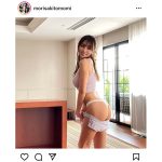 森咲智美、脱ぎたての桃尻バックショットで悩殺！