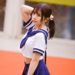 W.（ダブルヴィー）・なつか、セーラー服×ポニーテールで季節を飛び越える！＜SUMMERLAND IDOL CARNIVAL＞