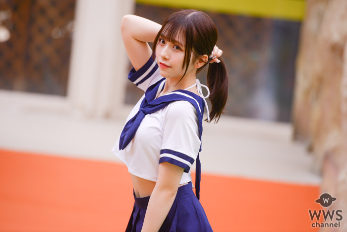 W.（ダブルヴィー）・なつか、セーラー服×ポニーテールで季節を飛び越える！＜SUMMERLAND IDOL CARNIVAL＞
