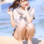【写真特集 10枚】にゅ〜わ・桜井もも、刺激的な透けセーラー服に熱視線！＜近代麻雀水着祭2022＞