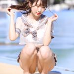 【写真特集 10枚】にゅ〜わ・桜井もも、刺激的な透けセーラー服に熱視線！＜近代麻雀水着祭2022＞