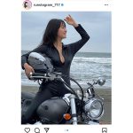 豊田ルナ、ライダースーツで美バストチラ見せ！「峰不二子さんですか」「似合いすぎです」