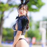 【写真特集 16枚】にゅ〜わ・本間のゆり、下乳こぼれる黒うさぎコスチュームでギリギリ攻め！＜近代麻雀水着祭2022＞